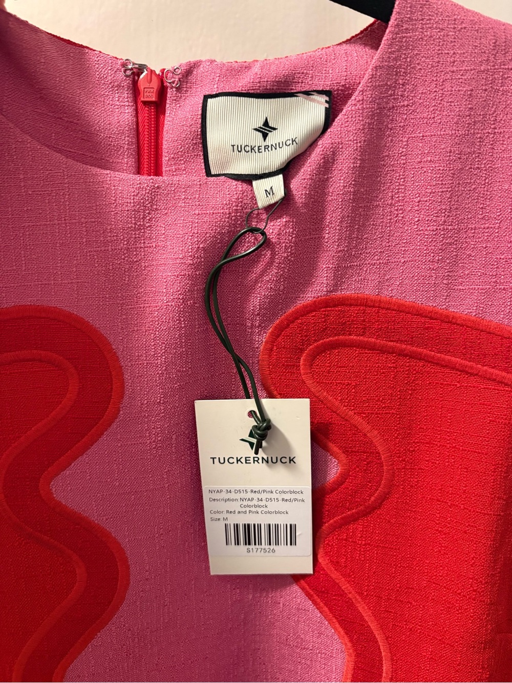 TUCKERNUCK
The Charlotte Dress - Hot Pink and Red - Picture 8 of 11